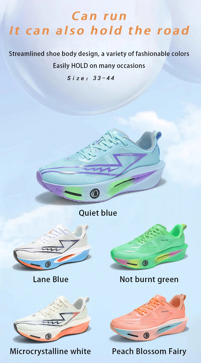 Scarpe da corsa Casual Carbon Board Marathon Uomo Sport Leggero Traspirante Donna Comode Scarpe da ginnastica da palestra per allenamento atletico