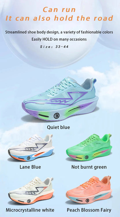 Scarpe da corsa Casual Carbon Board Marathon Uomo Sport Leggero Traspirante Donna Comode Scarpe da ginnastica da palestra per allenamento atletico