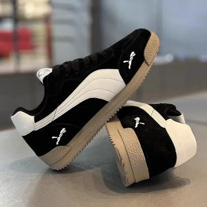 Scarpe da lavoro casual da uomo Autunno Inverno Antiscivolo Leggere Fondo morbido Sport alla moda per il tempo libero Scarpe da tavolo Dequn di marca