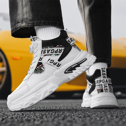 Nuove scarpe da skateboard da uomo Scarpe da ginnastica con piattaforma da viaggio Comode scarpe stringate alla moda Casual 2025 Nuovo autunno Aumento di altezza all'aperto No