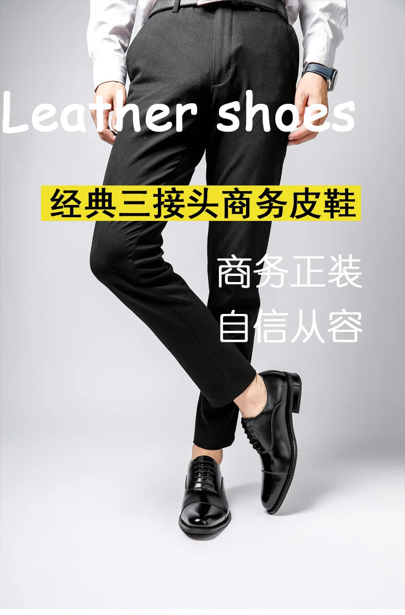 Scarpe eleganti da uomo in vera pelle Scarpe formali da uomo d'affari sociali Derby da matrimonio per uomo Mocassini Oxford italiani di lusso Scarpe eleganti da uomo