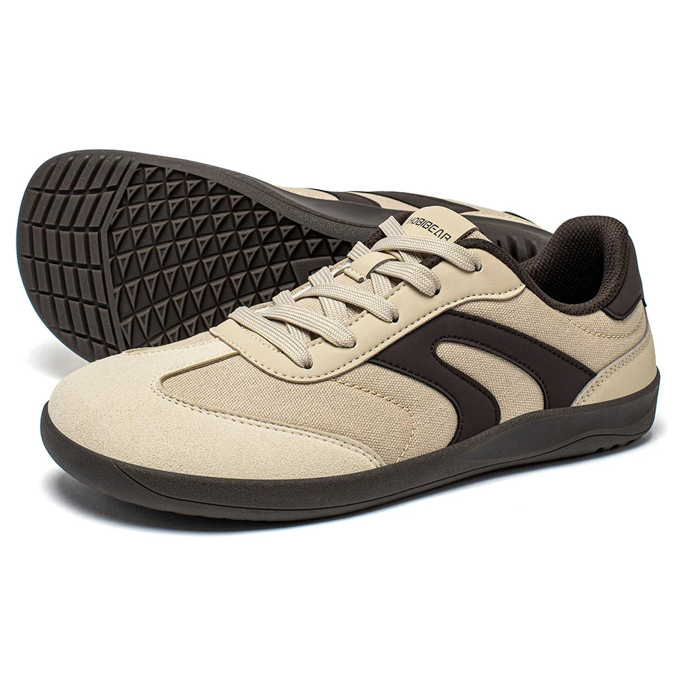 HOBIBEAR Sneakers unisex a piedi nudi Donna Uomo Punta larga Minimalista Zero Drop Scarpe Sneaker casual con lacci antiscivolo