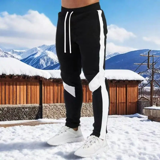 Pantaloni casual larghi da uomo, nuovi, primavera/autunno 2025, a righe, traspiranti, a vita alta, con protezione per i piedi piccoli