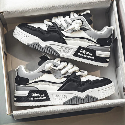 Scarpe da corsa casual da uomo, traspiranti, alla moda, con lacci, in rete, 2024, per camminare, fare jogging, allenamento quotidiano