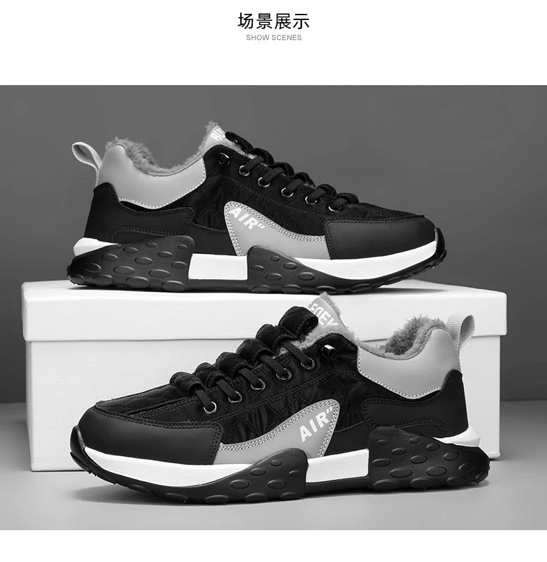 Stivali da uomo 2023 nuove pantofole invernali scarpe da uomo calde scarpe da ginnastica in peluche antiscivolo impermeabili scarpe da tennis maschili stivali da uomo Sneakers invernali