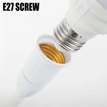 Flexible E27 Bulb Socket Extender E27 Lamp Rotating Base Lamp Holder Bulb Socket Base Lamp Holder LED Light Adaptor Dropshipping