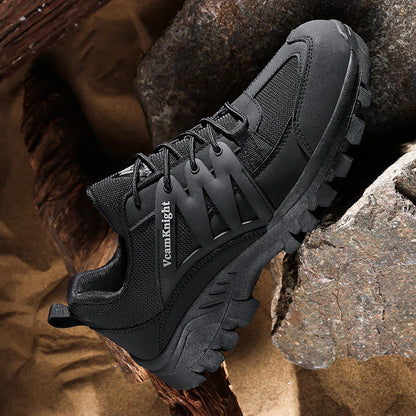 Scarpe casual da uomo Sneakers da montagna Antiscivolo Inverno Moda Pelle Outdoor Off-Road Trail Running Calzature Low Top Primavera Autunno