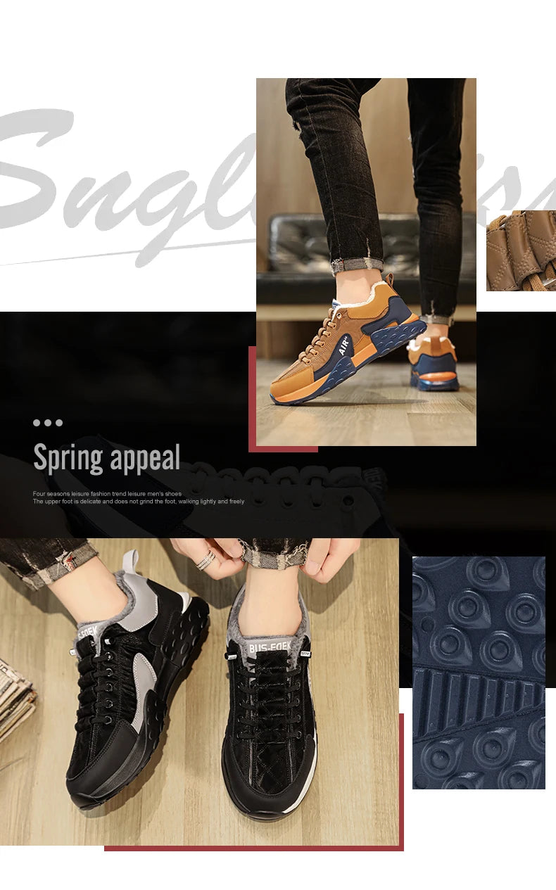 Stivali da uomo 2023 nuove pantofole invernali scarpe da uomo calde scarpe da ginnastica in peluche antiscivolo impermeabili scarpe da tennis maschili stivali da uomo Sneakers invernali