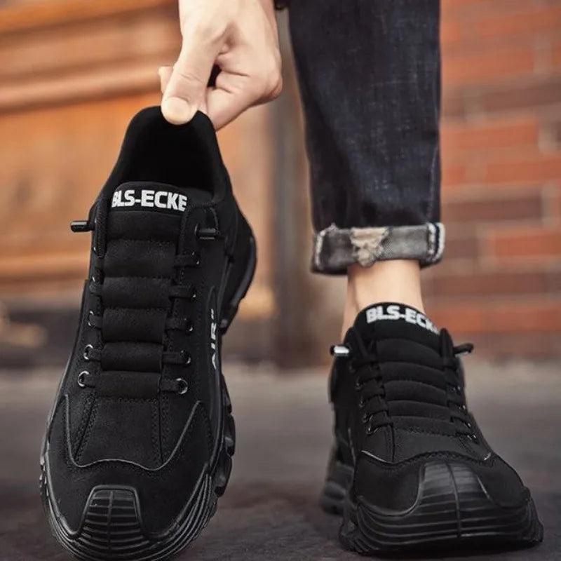 Scarpe casual da uomo moda autunno 2025 Scarpe da tavolo semplici e traspiranti nere Scarpe da jogging in EVA indossabili e comode