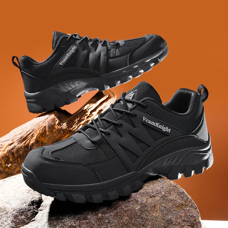 Scarpe casual da uomo Sneakers da montagna Antiscivolo Inverno Moda Pelle Outdoor Off-Road Trail Running Calzature Low Top Primavera Autunno