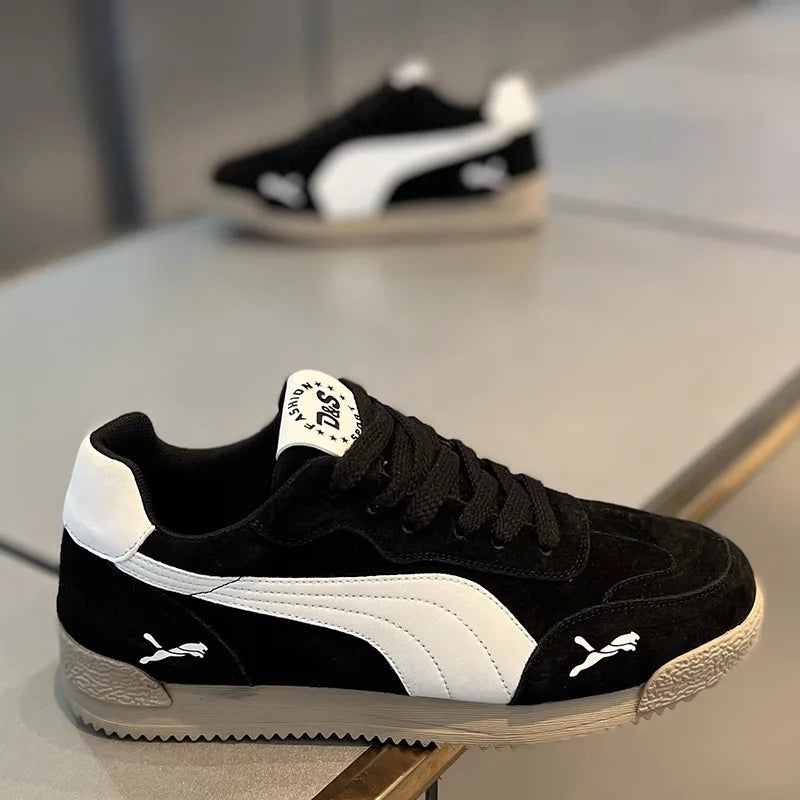 Scarpe da lavoro casual da uomo Autunno Inverno Antiscivolo Leggere Fondo morbido Sport alla moda per il tempo libero Scarpe da tavolo Dequn di marca