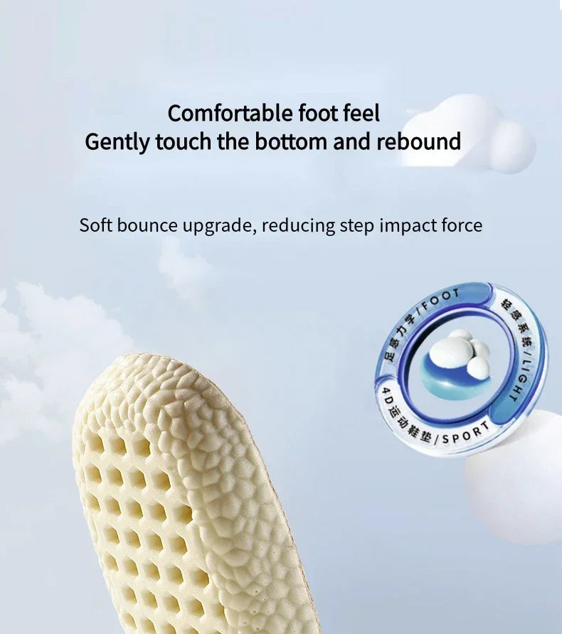 1 paio di solette in memory foam per scarpe sportive da basket assorbimento degli urti suola morbida antiscivolo comodo supporto per il piede