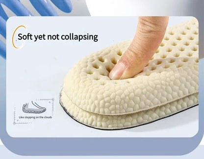 1 paio di solette in memory foam per scarpe sportive da basket assorbimento degli urti suola morbida antiscivolo comodo supporto per il piede