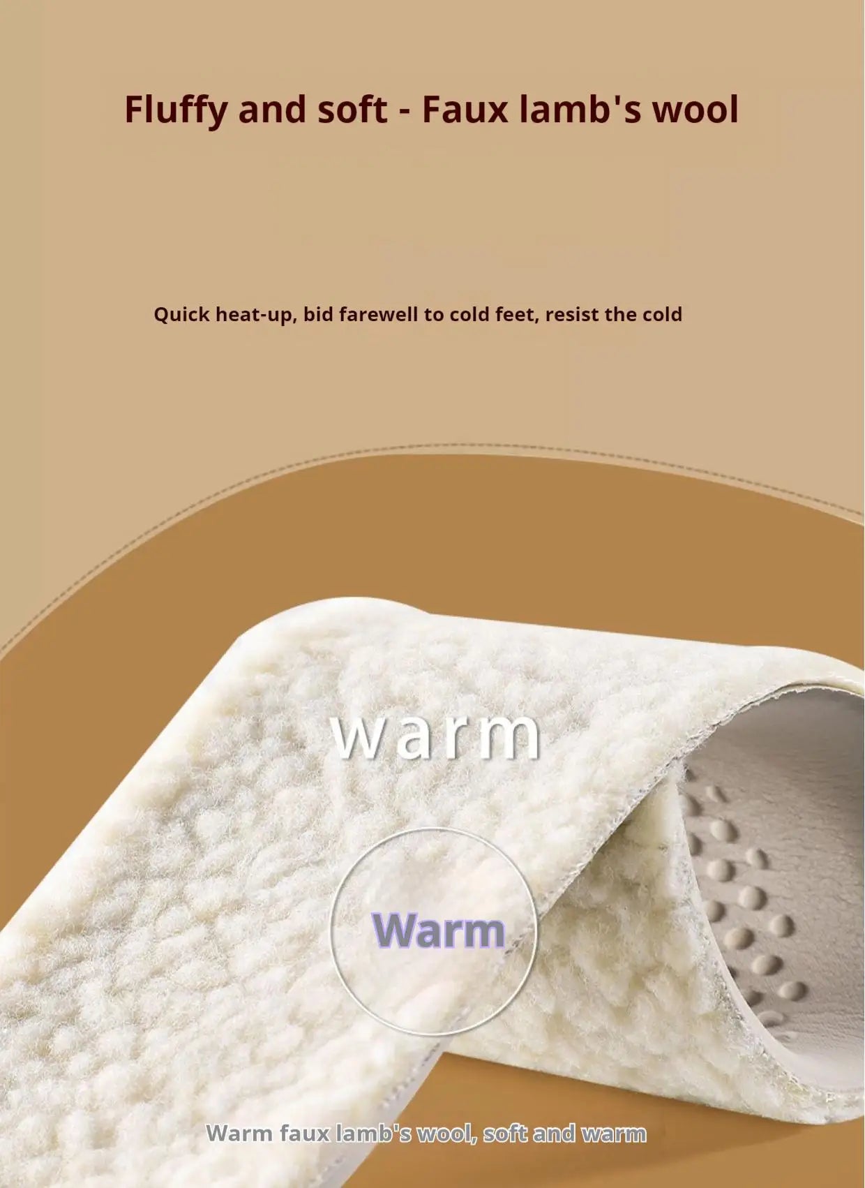 unisex Lattice Lambswool Sottopiede Scarpe di cotone Calore invernale Solette Suola morbida per scarpe Peluche spesso Ammortizzante Rilievi per scarpe 1 paio