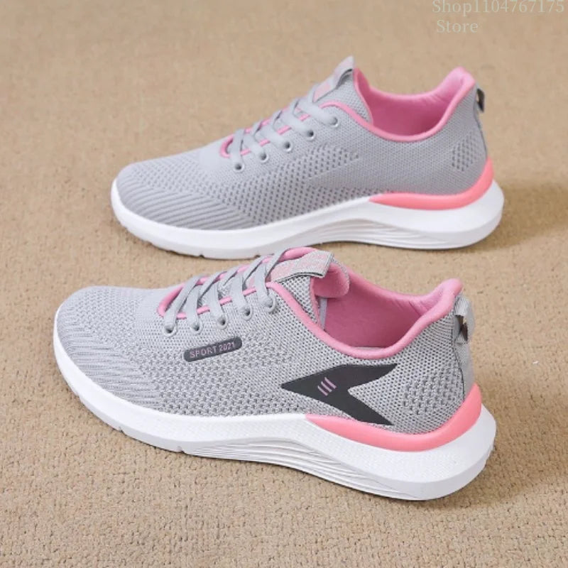 Spring and autumn multi-function soft sole for women's sneakers, comfortable casual running shoes breathable and anti-slip