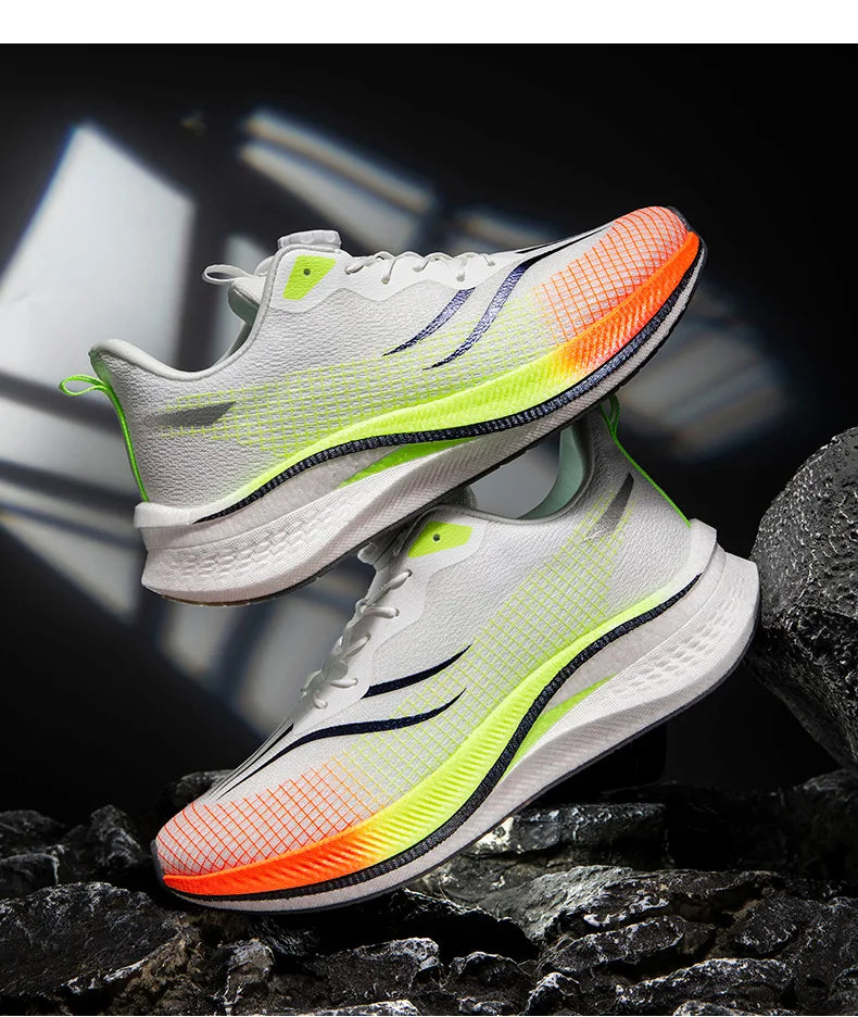 Marathon Carbon Plate Cuscino d'aria Scarpe da corsa sportive da uomo Scarpe da ginnastica antiscivolo comode e leggere da donna