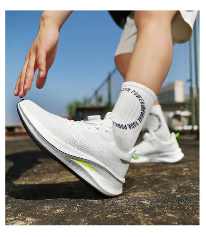 Marathon Carbon Plate Cuscino d'aria Scarpe da corsa sportive da uomo Scarpe da ginnastica antiscivolo comode e leggere da donna