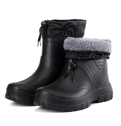 2025 Stivali da neve da uomo Outdoor Pesca impermeabile Stivaletti invernali caldi per uomo Taglie forti Suola spessa antiscivolo 2025