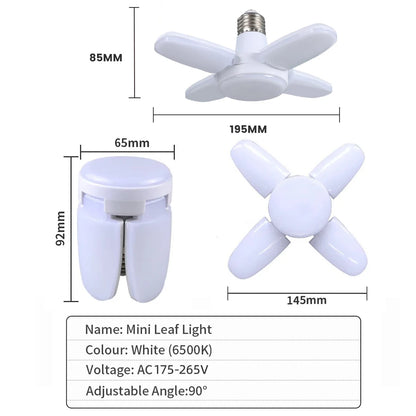 E27 Lampadina LED pieghevole a forma di ventaglio AC 85-265V/220V 28W Casa Soggiorno Lampadina a LED Lampada per magazzino Garage Plafoniera .
E27 Fan Shape Foldable LED Bulb AC 85-265V/220V 28W Home Living Room Led Light Bul