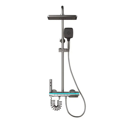Set di rubinetti per doccia da bagno con luce a LED, display digitale, termostato per doccia, rubinetti in rame con scarico ad alta pressione, docce per bagni.
Bathroom Shower System High Quality Fourth Gear Bathroom Key Digi