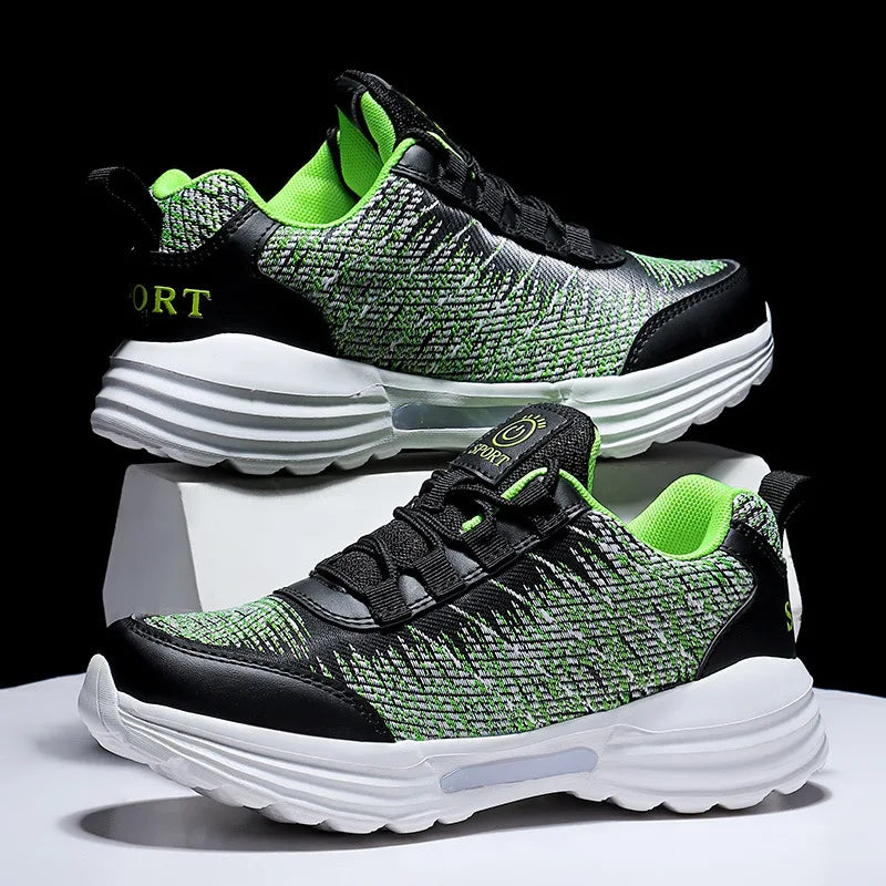 Scarpe da uomo moda LED sneakers illuminate ricarica USB fibra ottica tessuto suola elastica scarpe casual lampeggianti luminose luminose