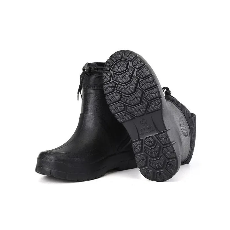 2025 Stivali da neve da uomo Outdoor Pesca impermeabile Stivaletti invernali caldi per uomo Taglie forti Suola spessa antiscivolo 2025