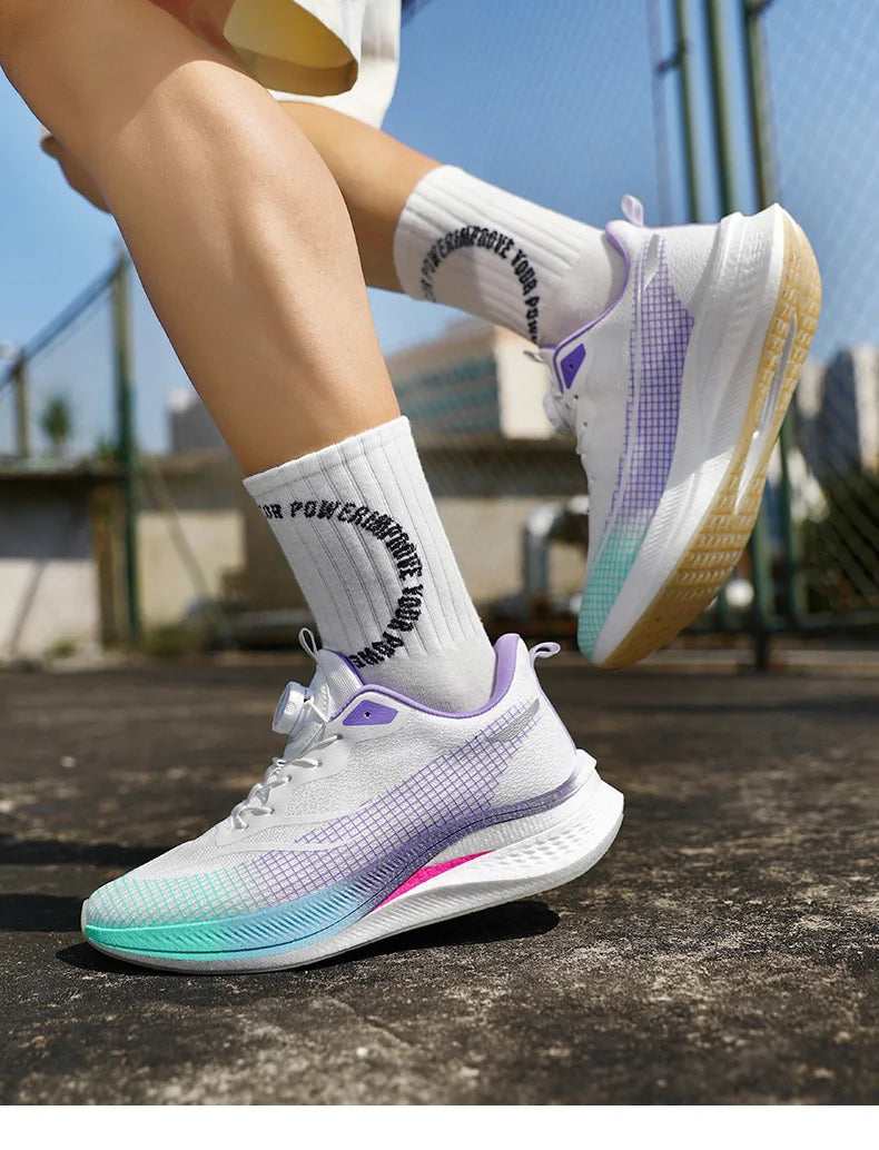 Marathon Carbon Plate Cuscino d'aria Scarpe da corsa sportive da uomo Scarpe da ginnastica antiscivolo comode e leggere da donna