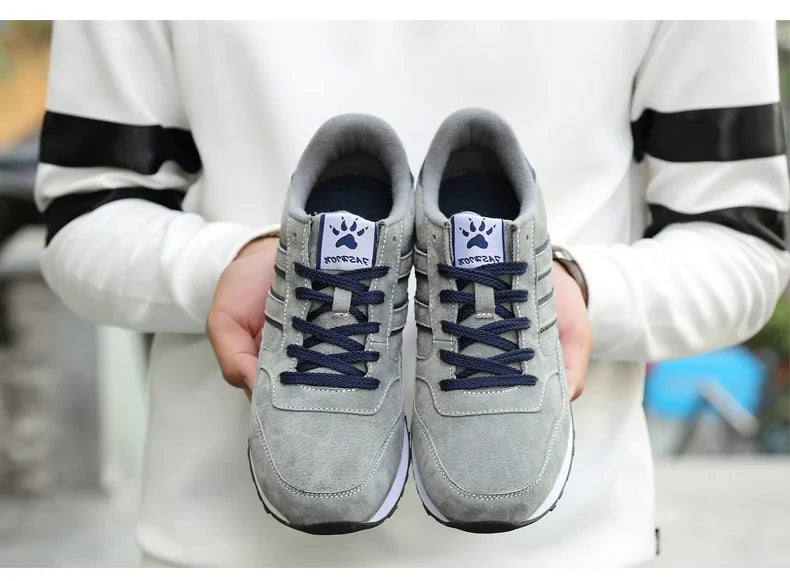 2025 scarpe causali da uomo in pelle artificiale uomo primavera uomo scarpe casual leggere sneakers lac-up appartamenti traspiranti all'aperto Sapato