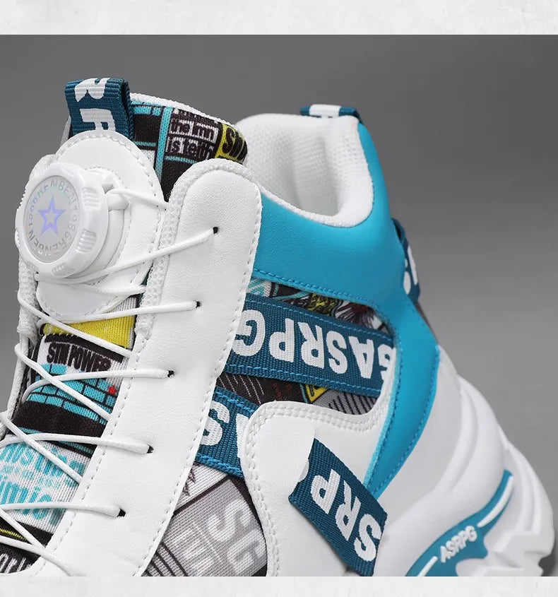 Nuove scarpe da skateboard da uomo Scarpe da ginnastica con piattaforma da viaggio Comode scarpe stringate alla moda Casual 2025 Nuovo autunno Aumento di altezza all'aperto No