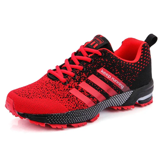 Nuove scarpe sportive casual traspiranti da uomo e da donna con superficie in rete volante, primavera estate, piatte, vulcanizzate, per coppia, taglia grande 48