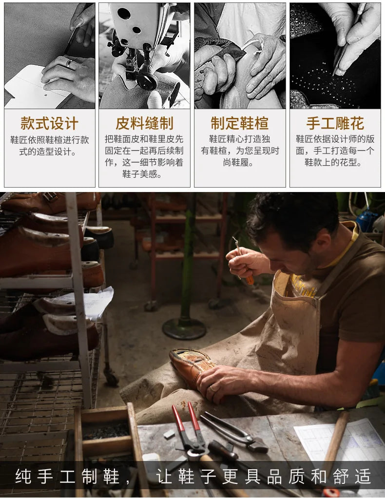 Scarpe eleganti da uomo in vera pelle Scarpe formali da uomo d'affari sociali Derby da matrimonio per uomo Mocassini Oxford italiani di lusso Scarpe eleganti da uomo