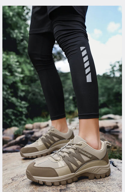 Scarpe casual da uomo Sneakers da montagna Antiscivolo Inverno Moda Pelle Outdoor Off-Road Trail Running Calzature Low Top Primavera Autunno