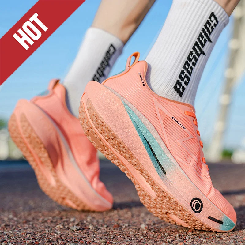 Scarpe da corsa Casual Carbon Board Marathon Uomo Sport Leggero Traspirante Donna Comode Scarpe da ginnastica da palestra per allenamento atletico