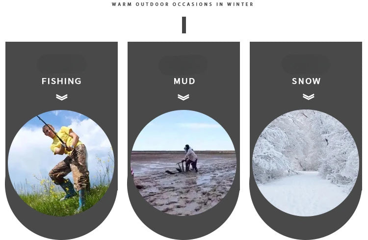 Stivali da uomo a metà polpaccio Stivali da neve da uomo impermeabili per esterni -40 °   Mantieni caldi stivali per coppie scarpe da donna con plateau antiscivolo taglia grande 36-47