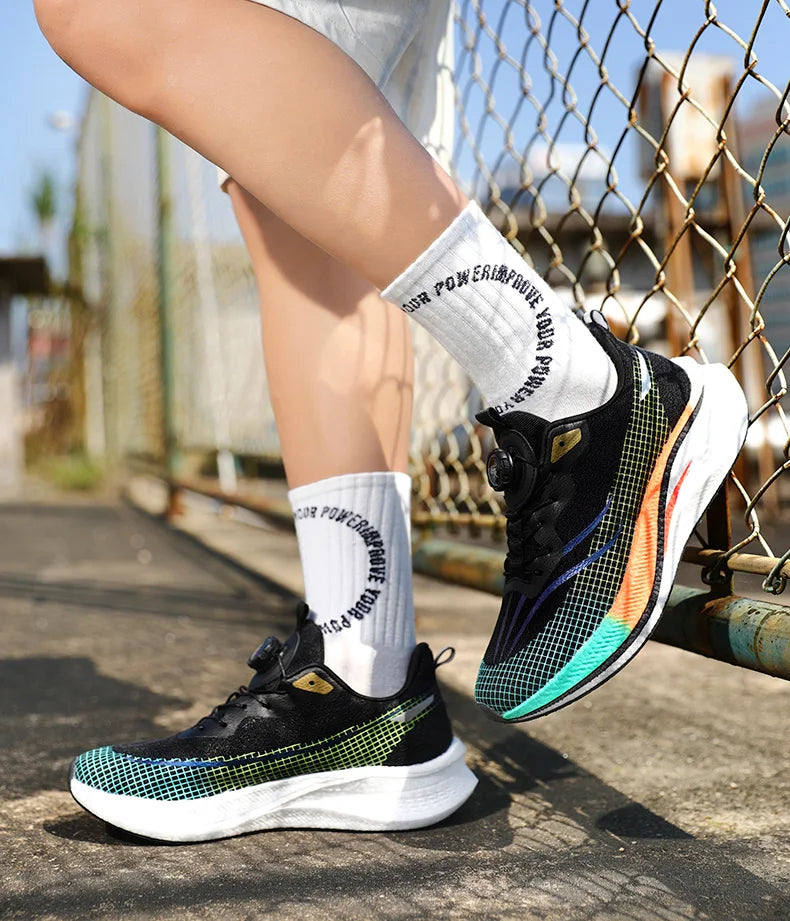 Marathon Carbon Plate Cuscino d'aria Scarpe da corsa sportive da uomo Scarpe da ginnastica antiscivolo comode e leggere da donna