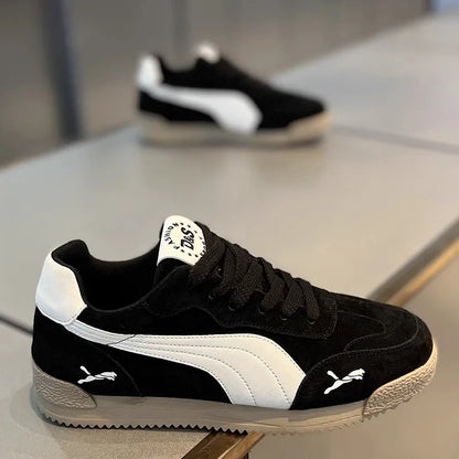 Scarpe da lavoro casual da uomo Autunno Inverno Antiscivolo Leggere Fondo morbido Sport alla moda per il tempo libero Scarpe da tavolo Dequn di marca