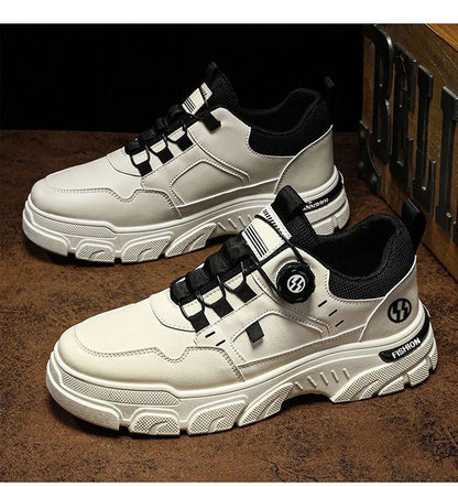 Scarpe casual da uomo estive Scarpe da ginnastica da uomo in pelle Comode scarpe da ginnastica morbide da uomo Wark Board Scarpe con plateau per uomo Кроссо ти Muhж...........е