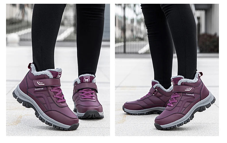 Nuovi stivali invernali impermeabili da donna 2025 Stivali con plateau australiani firmati per stivaletti in pelliccia calda alla caviglia in pelle Stivali di lusso