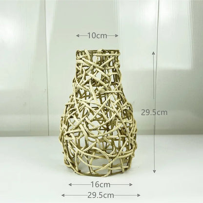 1 paralume intrecciato a mano in rattan, paralume per lampada a sospensione, per bar, hotel, lampada a sospensione per soffitto, per decorazioni di ristoranti e case