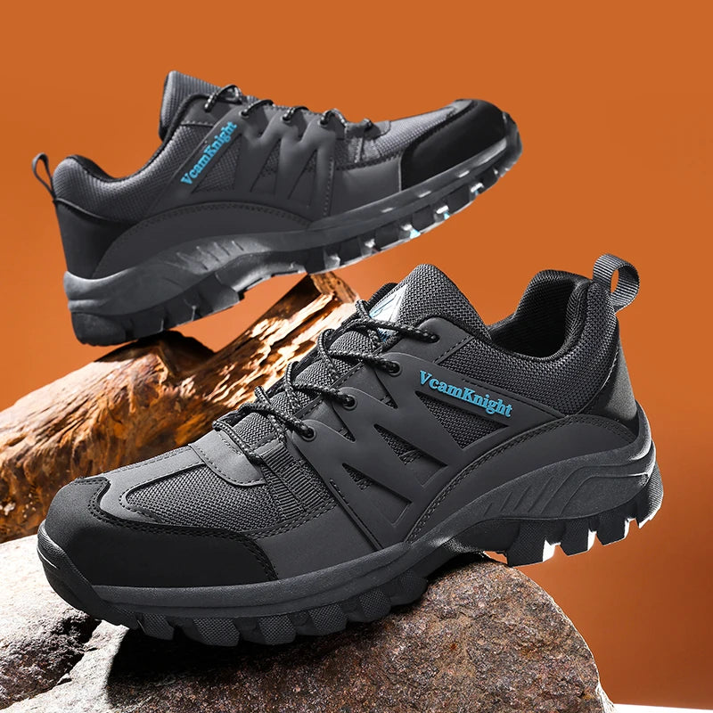 Scarpe casual da uomo Sneakers da montagna Antiscivolo Inverno Moda Pelle Outdoor Off-Road Trail Running Calzature Low Top Primavera Autunno