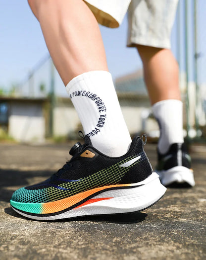 Marathon Carbon Plate Cuscino d'aria Scarpe da corsa sportive da uomo Scarpe da ginnastica antiscivolo comode e leggere da donna