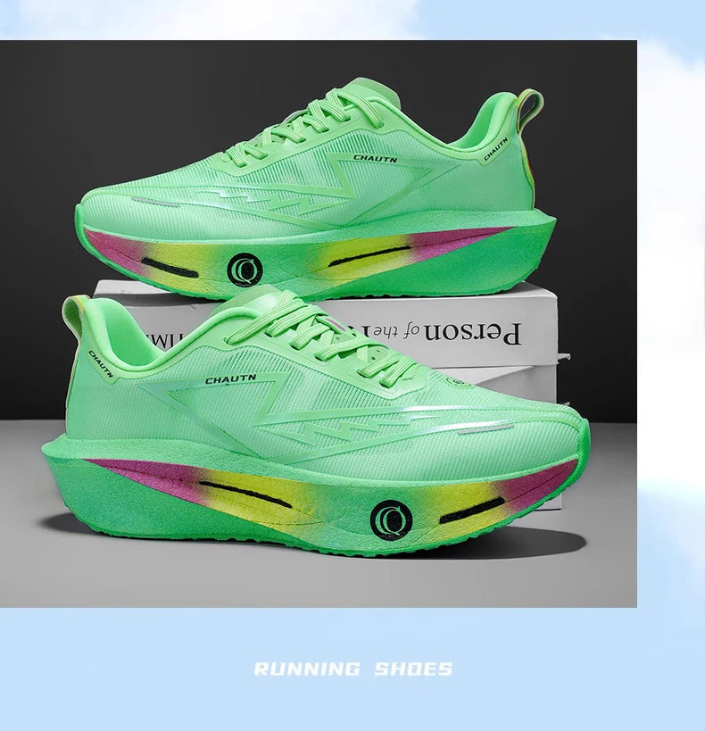 Scarpe da corsa Casual Carbon Board Marathon Uomo Sport Leggero Traspirante Donna Comode Scarpe da ginnastica da palestra per allenamento atletico