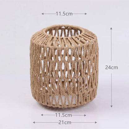 1 paralume intrecciato a mano in rattan, paralume per lampada a sospensione, per bar, hotel, lampada a sospensione per soffitto, per decorazioni di ristoranti e case