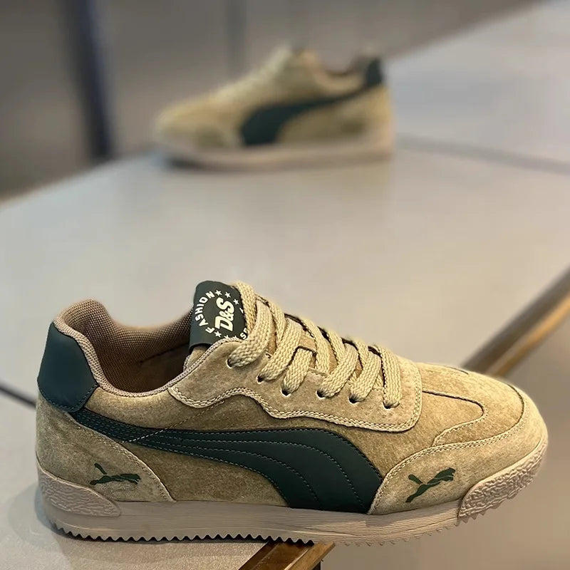 Scarpe da lavoro casual da uomo Autunno Inverno Antiscivolo Leggere Fondo morbido Sport alla moda per il tempo libero Scarpe da tavolo Dequn di marca