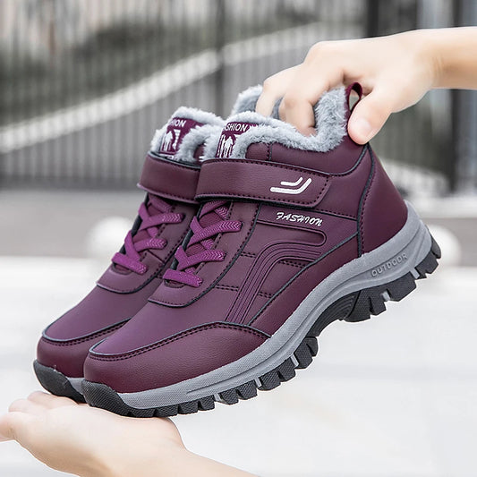 Nuovi stivali invernali impermeabili da donna 2025 Stivali con plateau australiani firmati per stivaletti in pelliccia calda alla caviglia in pelle Stivali di lusso