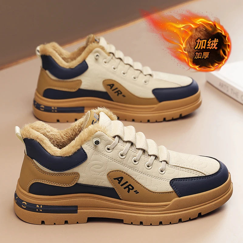 Stivali da uomo 2023 nuove pantofole invernali scarpe da uomo calde scarpe da ginnastica in peluche antiscivolo impermeabili scarpe da tennis maschili stivali da uomo Sneakers invernali