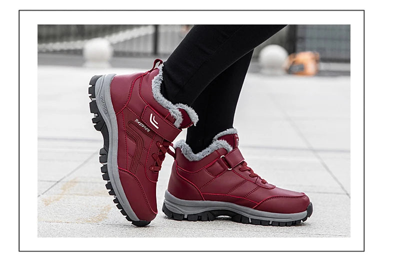 Nuovi stivali invernali impermeabili da donna 2025 Stivali con plateau australiani firmati per stivaletti in pelliccia calda alla caviglia in pelle Stivali di lusso