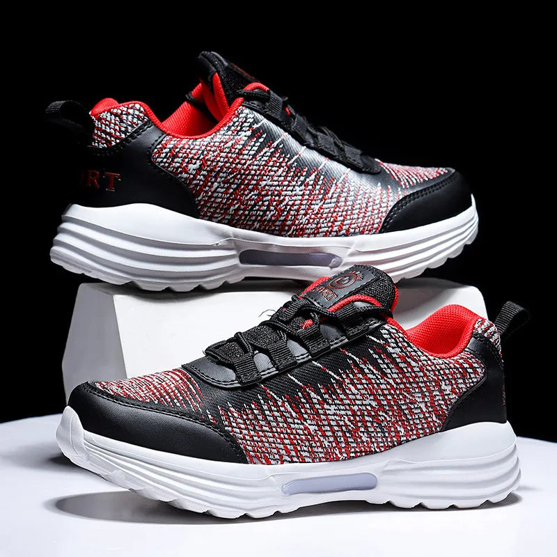 Scarpe da uomo moda LED sneakers illuminate ricarica USB fibra ottica tessuto suola elastica scarpe casual lampeggianti luminose luminose