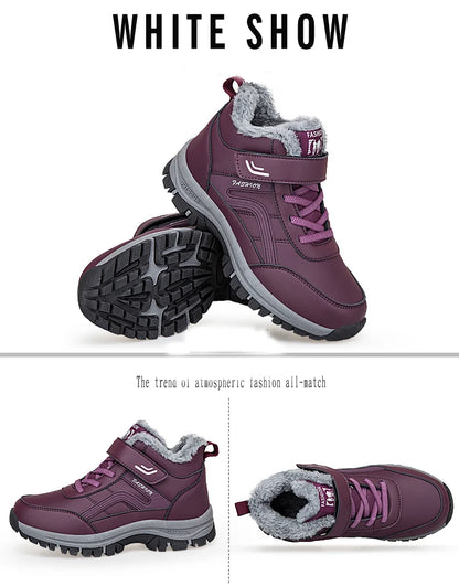 Nuovi stivali invernali impermeabili da donna 2025 Stivali con plateau australiani firmati per stivaletti in pelliccia calda alla caviglia in pelle Stivali di lusso