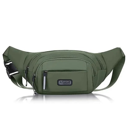Men Canvas Fit Waistpack Mobile Fanny Waist Packs Men's Sports Outdoor Leisure Running Anti Theft Ultra Thin Invisible Waist Bag